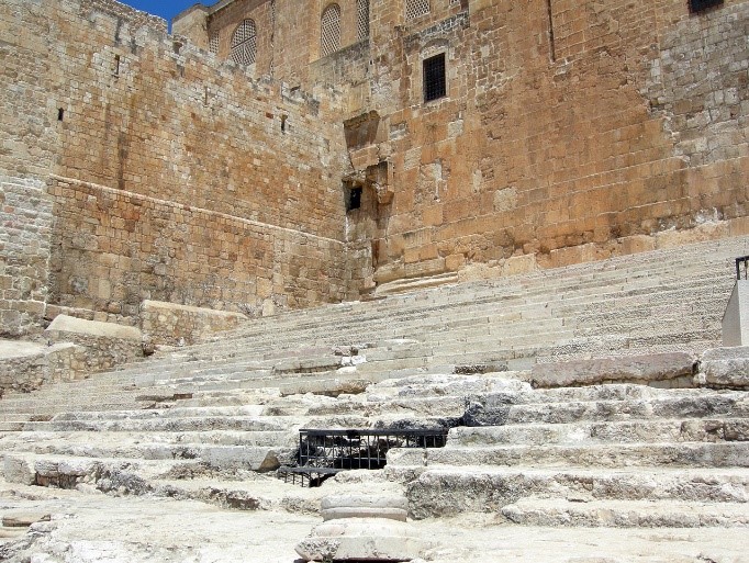 Stairs of Ascent to the entrance to the Temple Courtyard in first-century Jerusalem