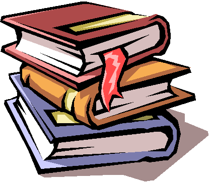 Single stack of three books