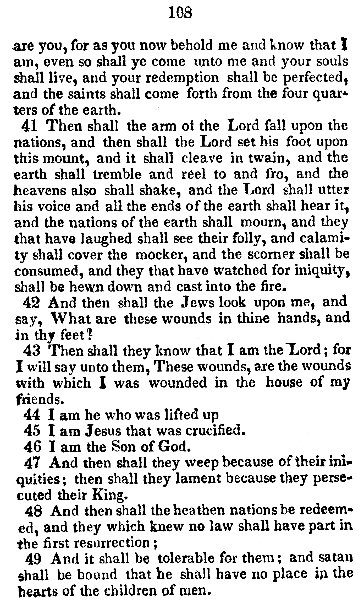 Book Of Commandments 1833 Page 108
