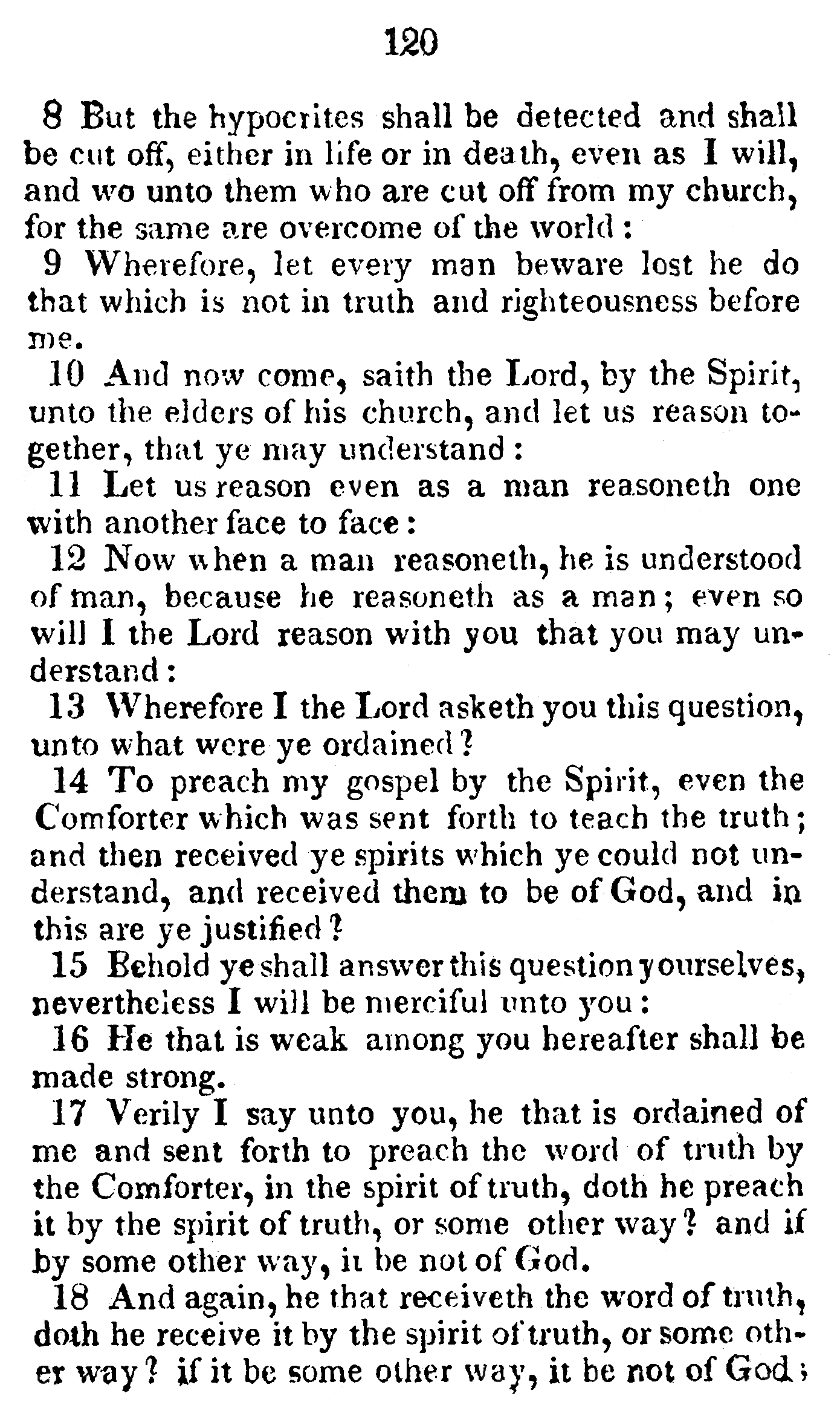Book Of Commandments 1833 Page 120