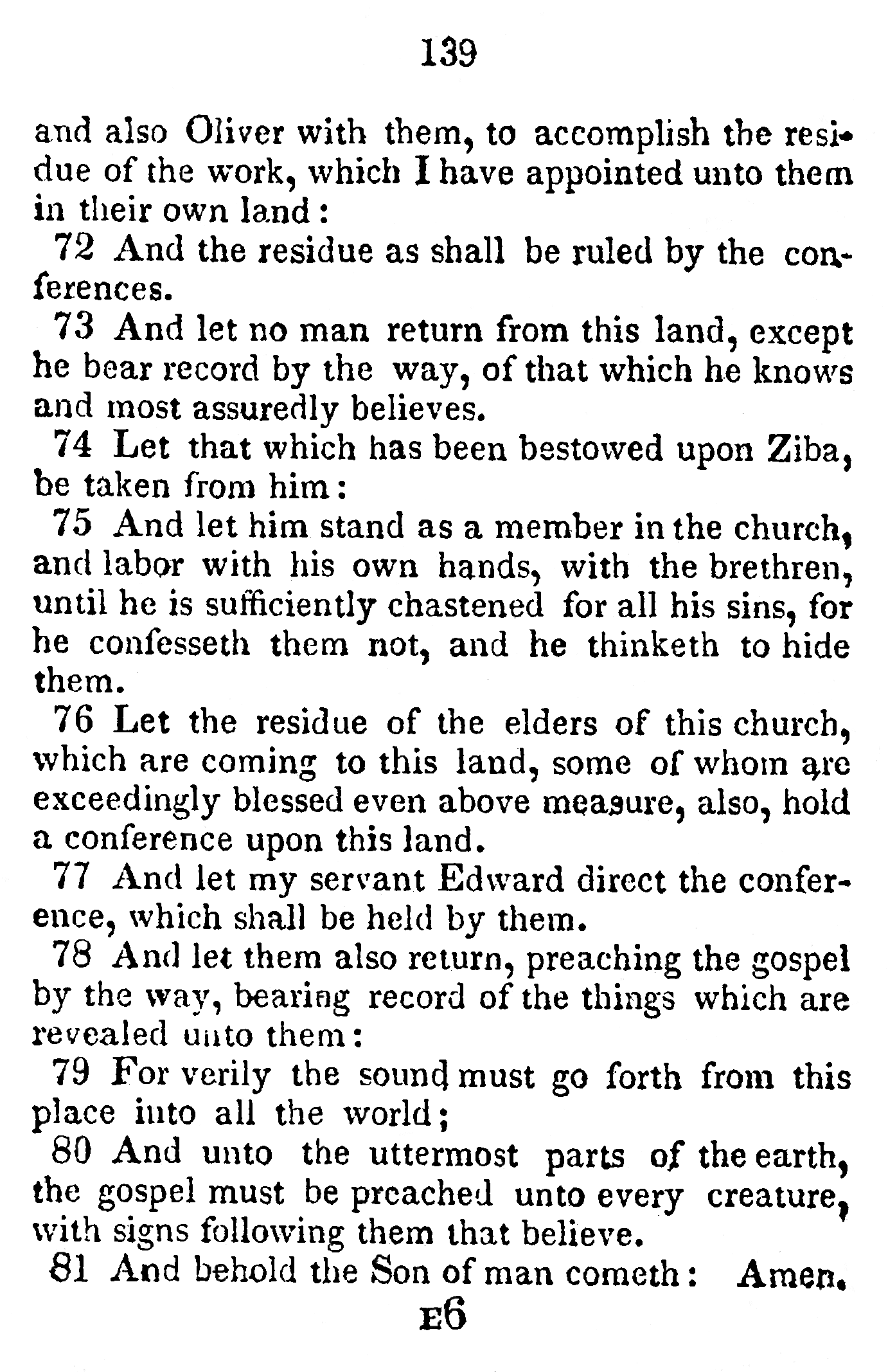 Book Of Commandments 1833 Page 139