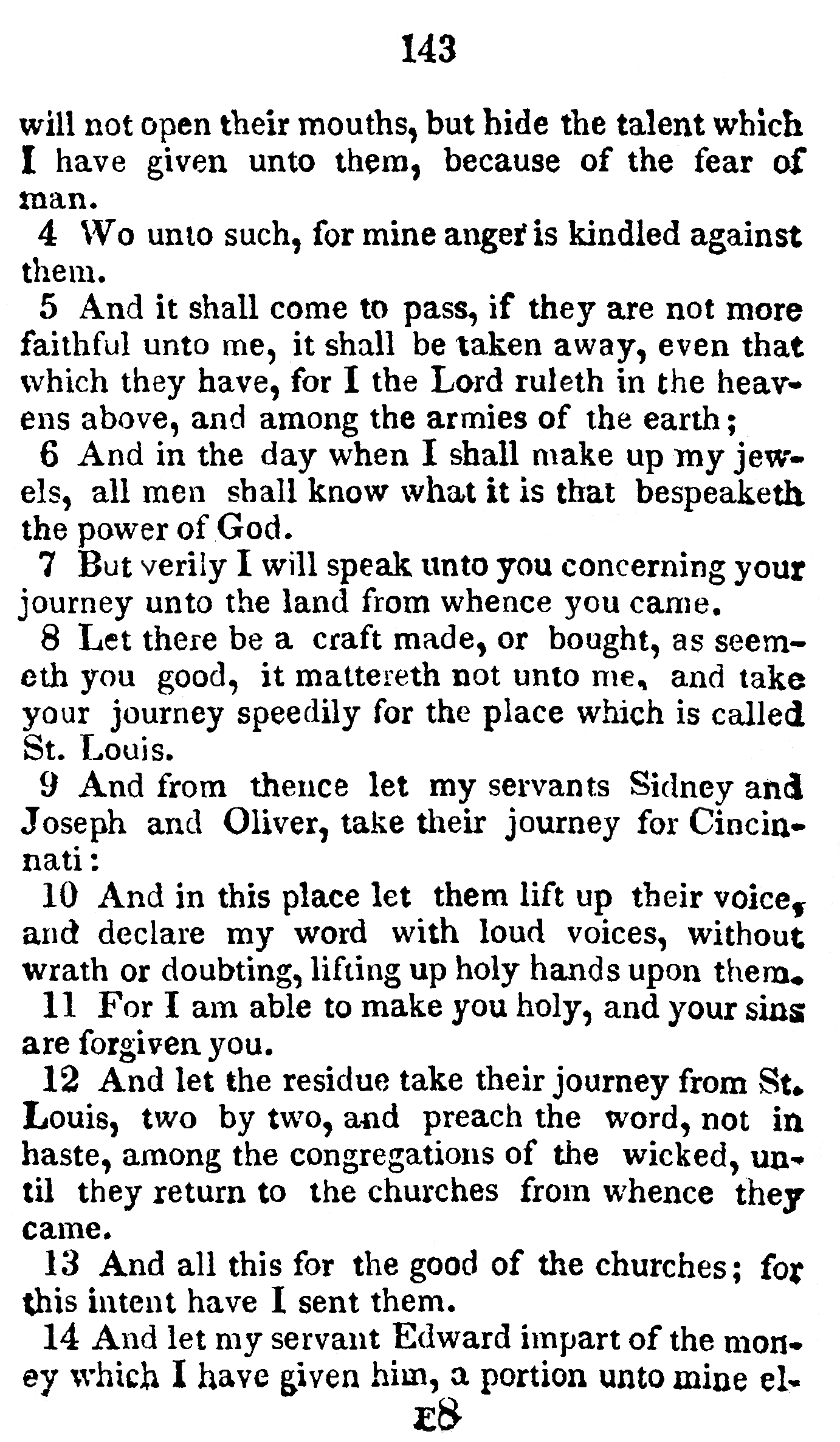 Book Of Commandments 1833 Page 143