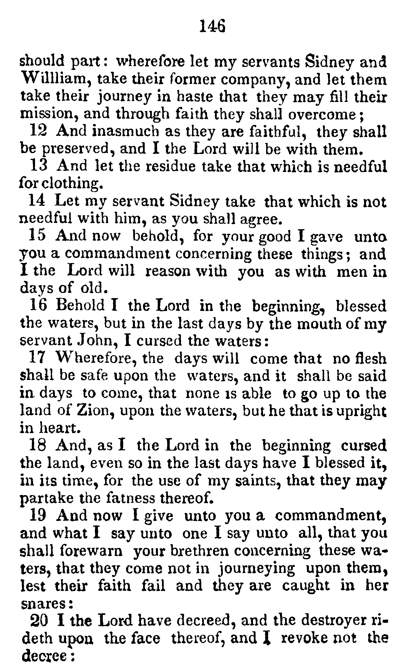 Book Of Commandments 1833 Page 146