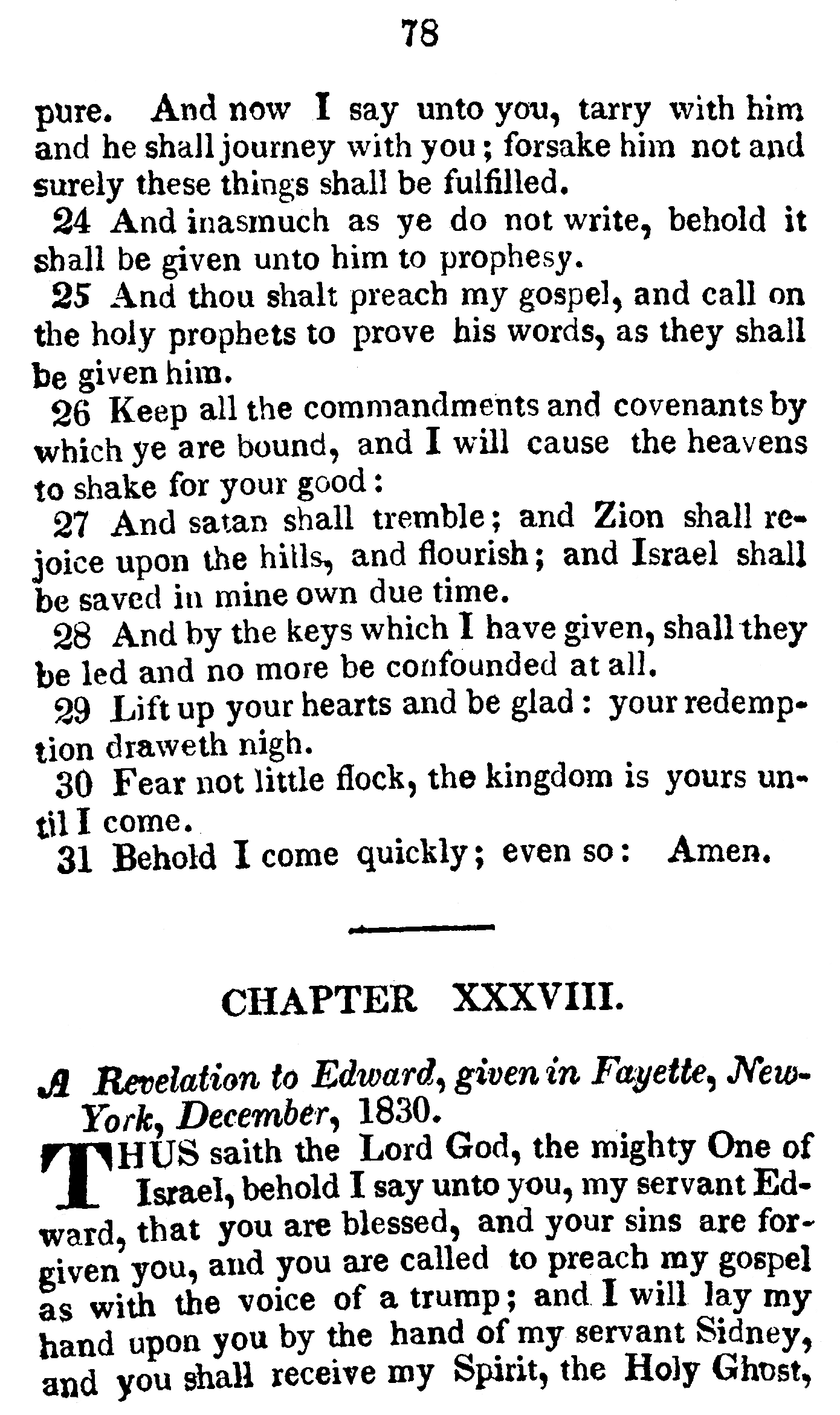 Book Of Commandments 1833 Page 78