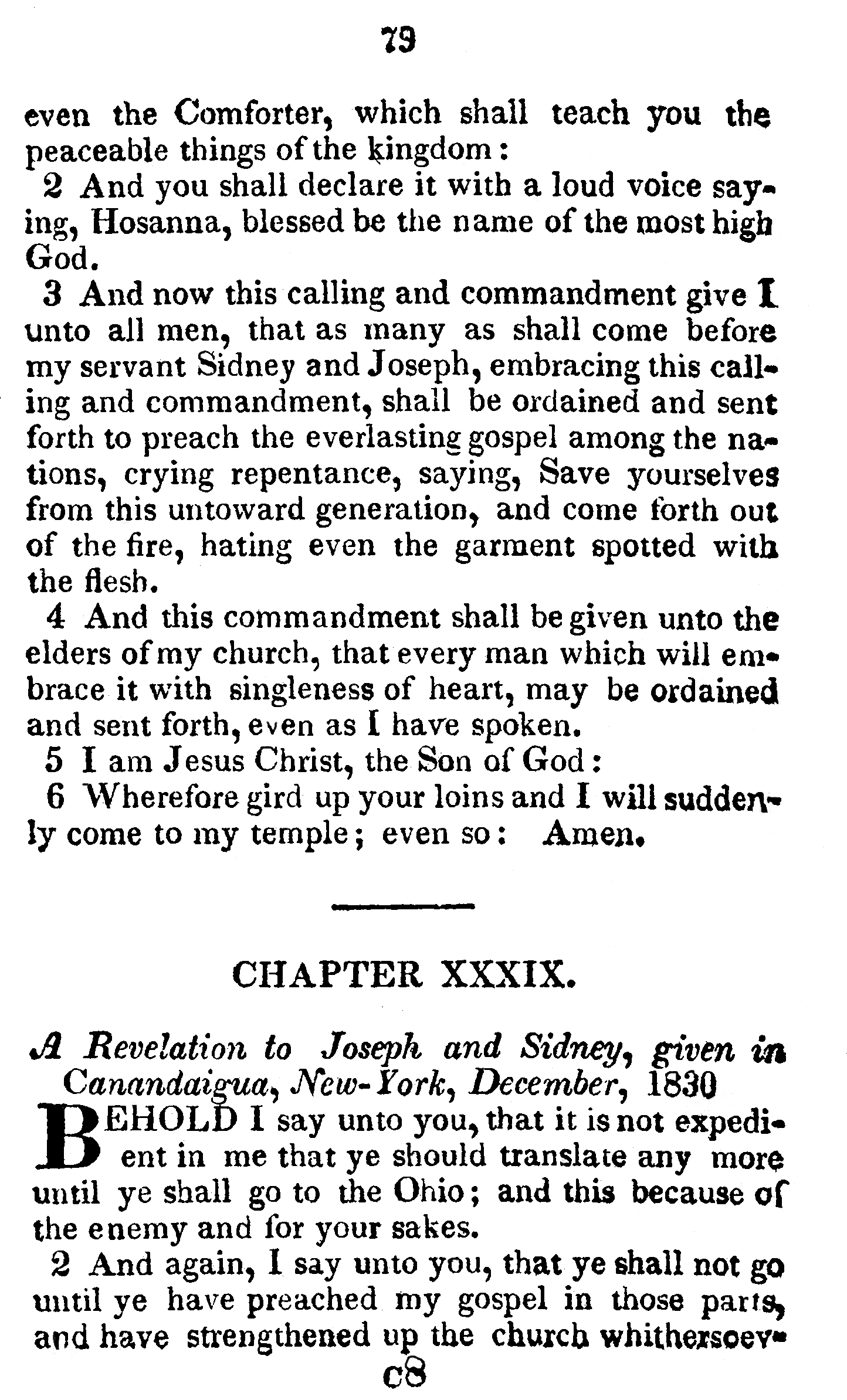Book Of Commandments 1833 Page 79