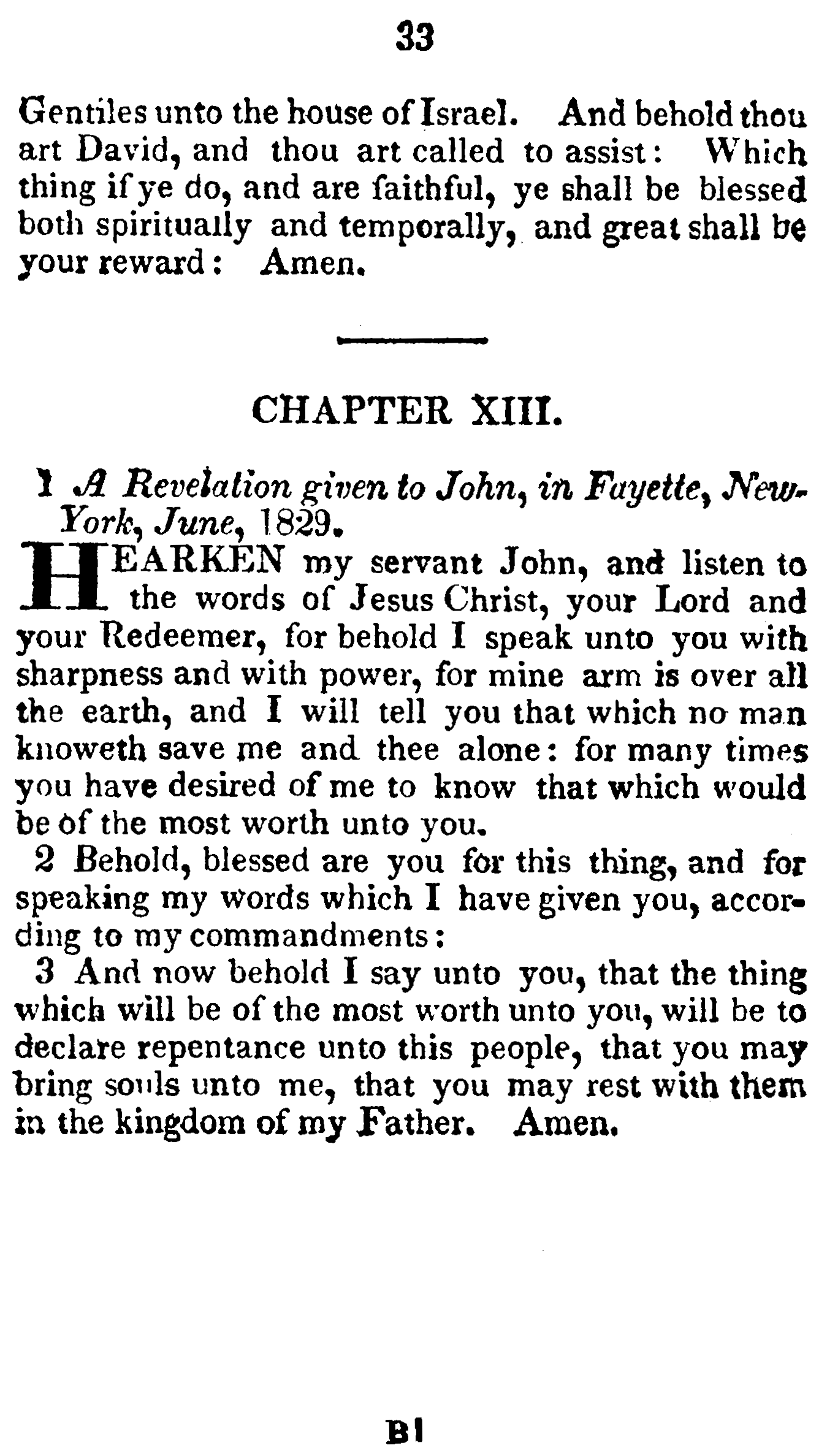 Book Of Commandments 1833 Page 33