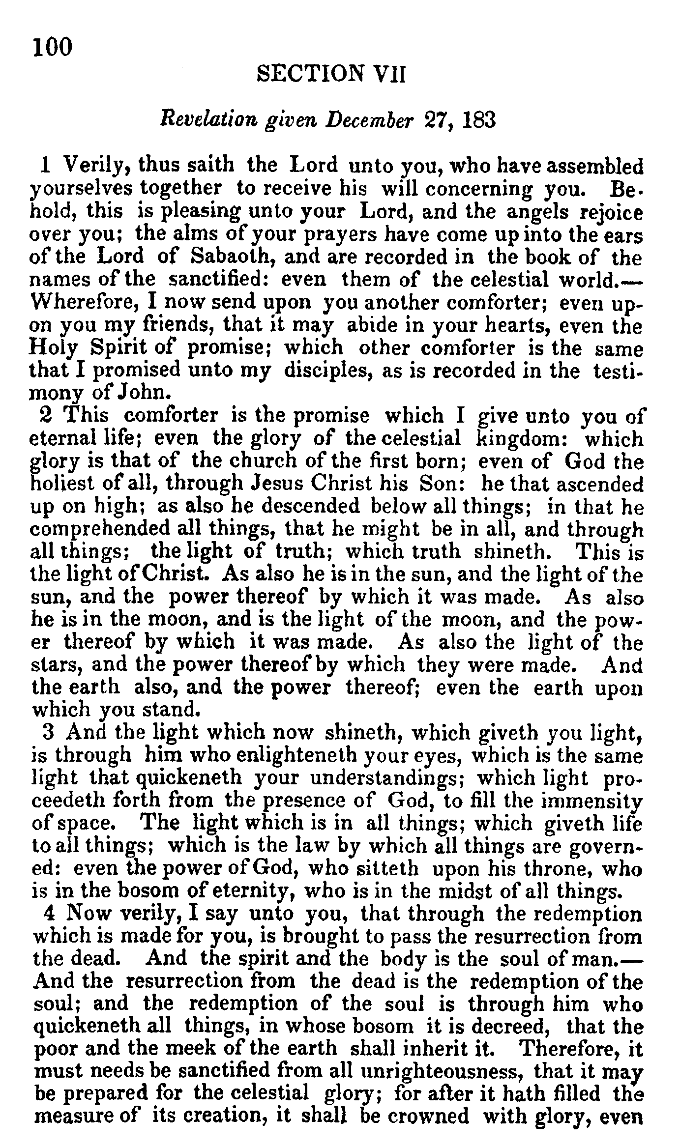 Doctrine And Covenants Page 100