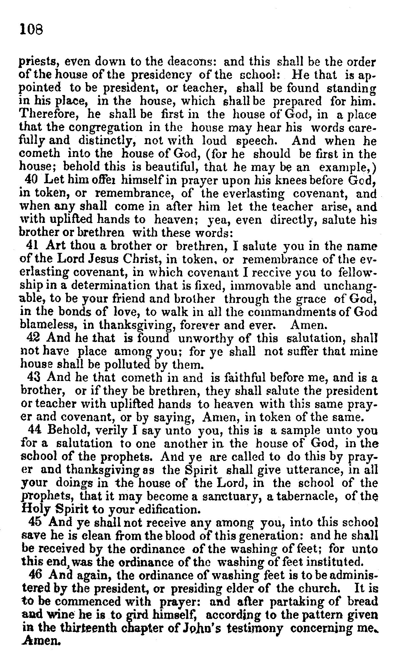 Doctrine And Covenants Page 108