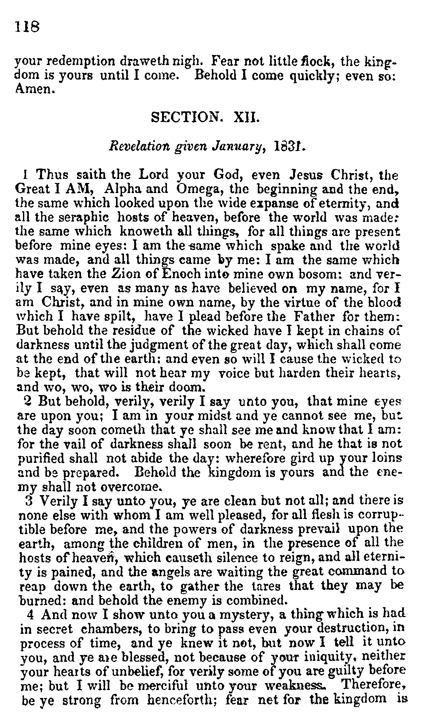 Doctrine And Covenants Page 118
