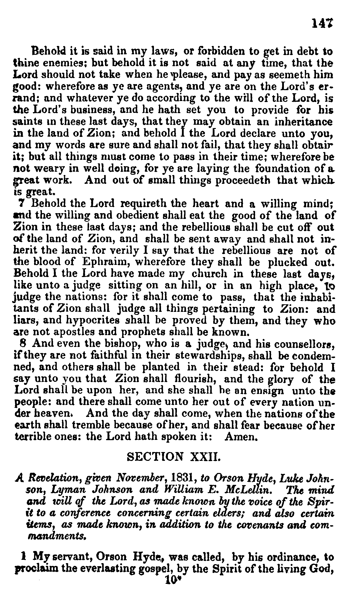 Doctrine And Covenants Page 147