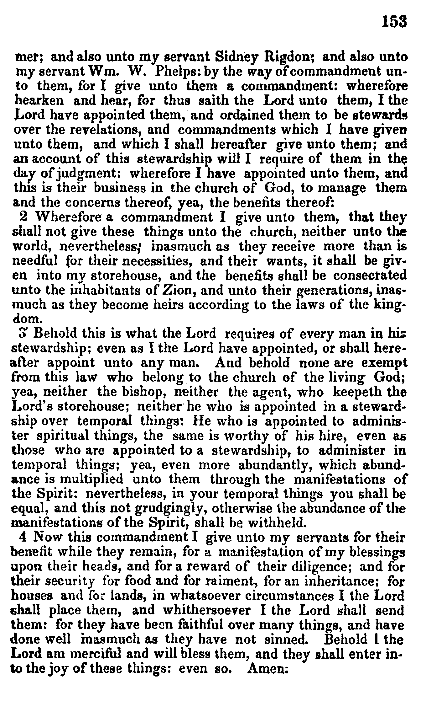Doctrine And Covenants Page 153