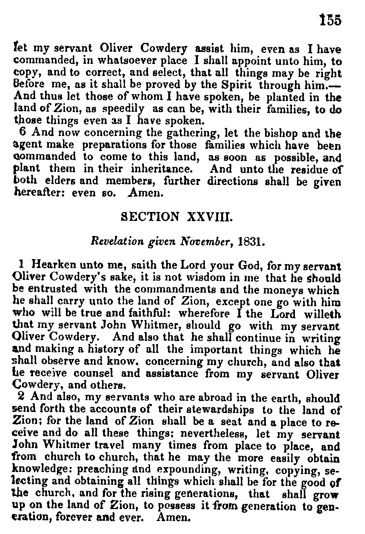 Doctrine And Covenants Page 155