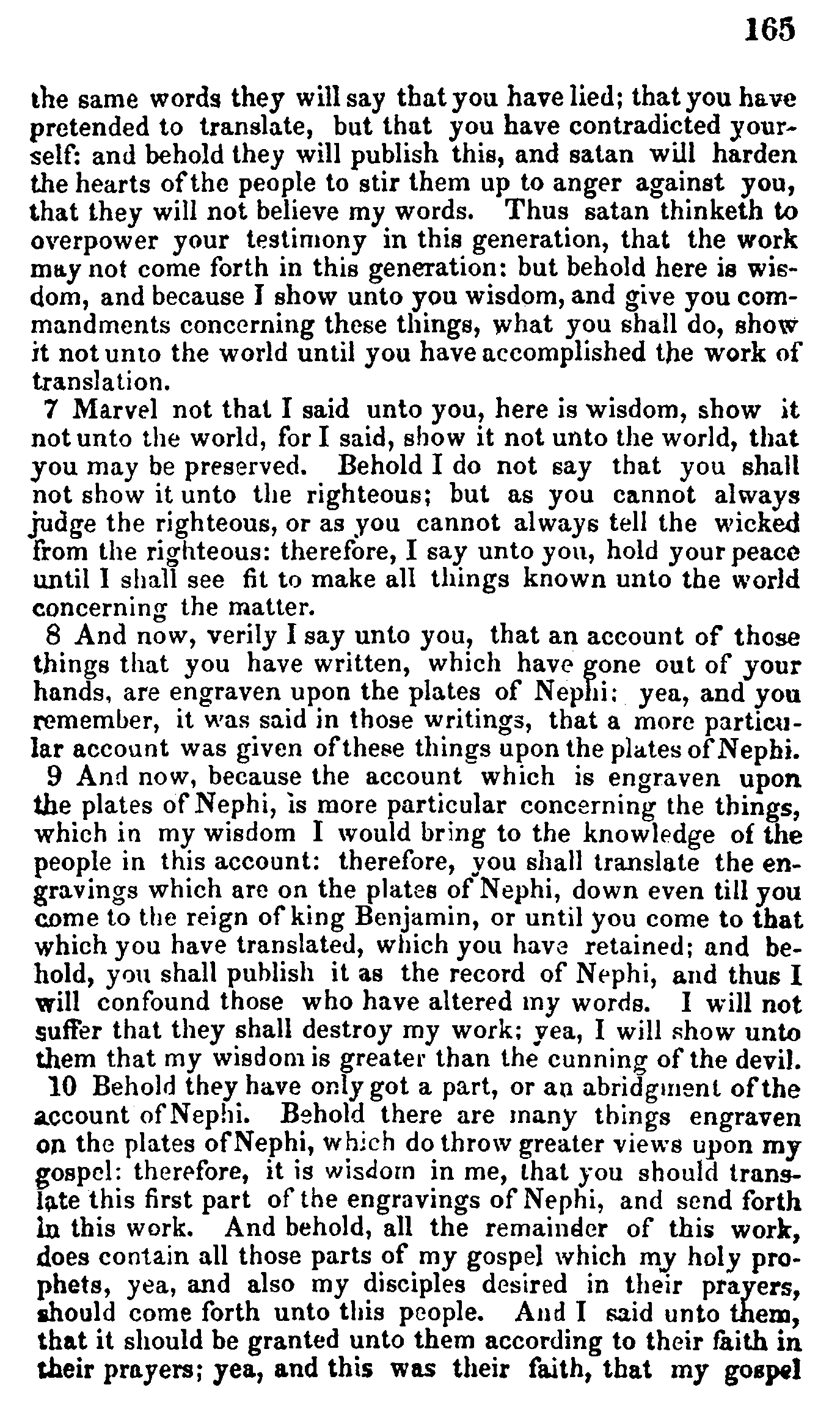 Doctrine And Covenants Page 165