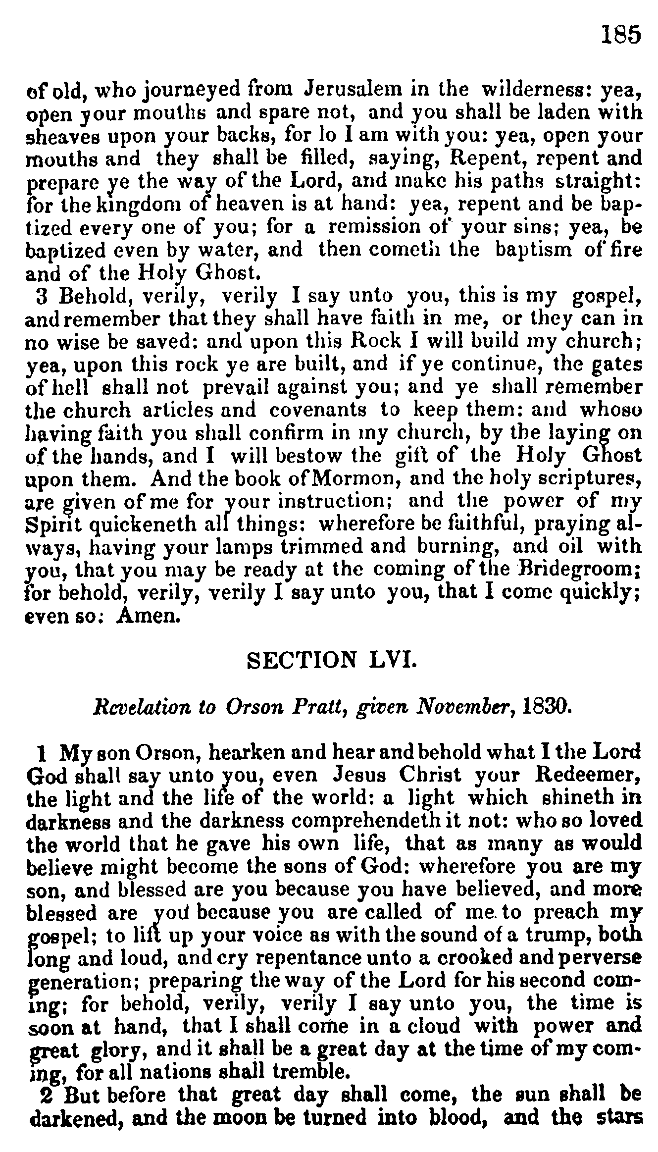 Doctrine And Covenants Page 185