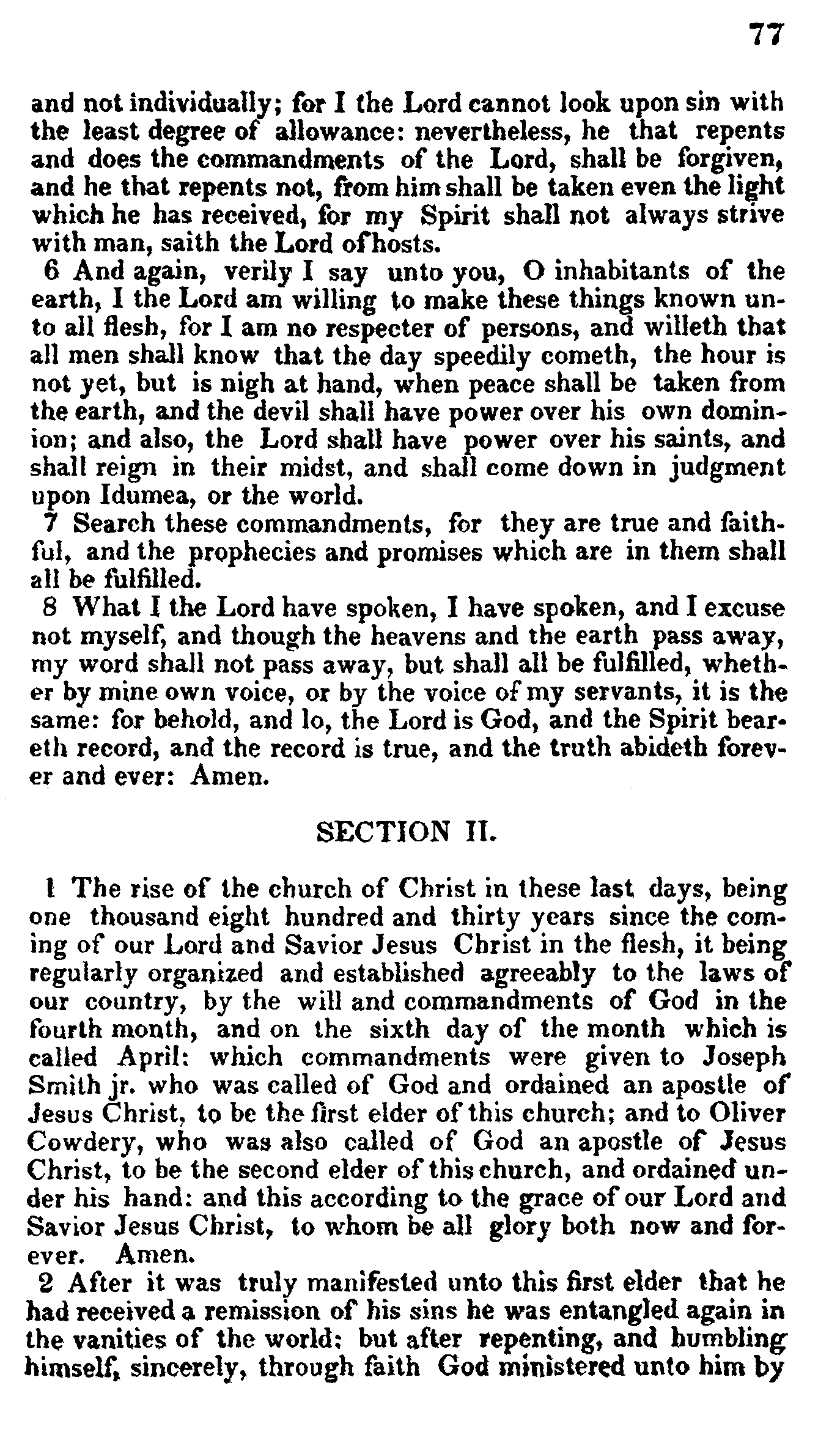 Doctrine And Covenants Page 77
