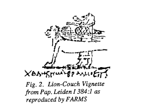 Lion-couch Vignette from Papyrus Leiden 1 384:1 Figure 2