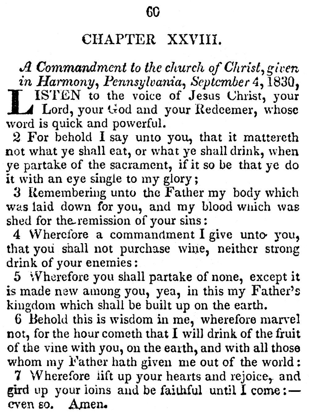 Book of Commandments, Chapter 28