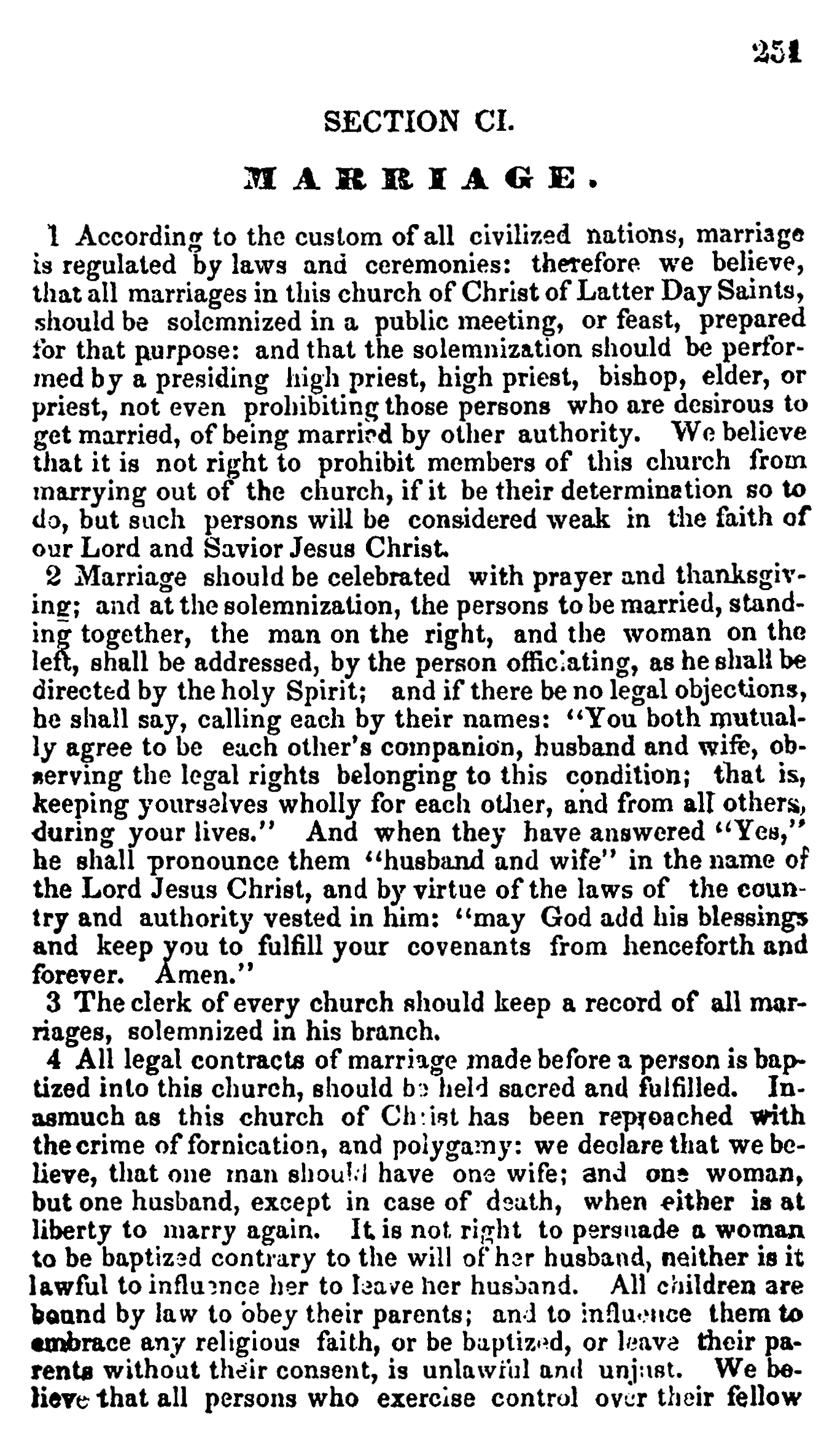 1835 Doctrine and Covenants, C1, p. 251