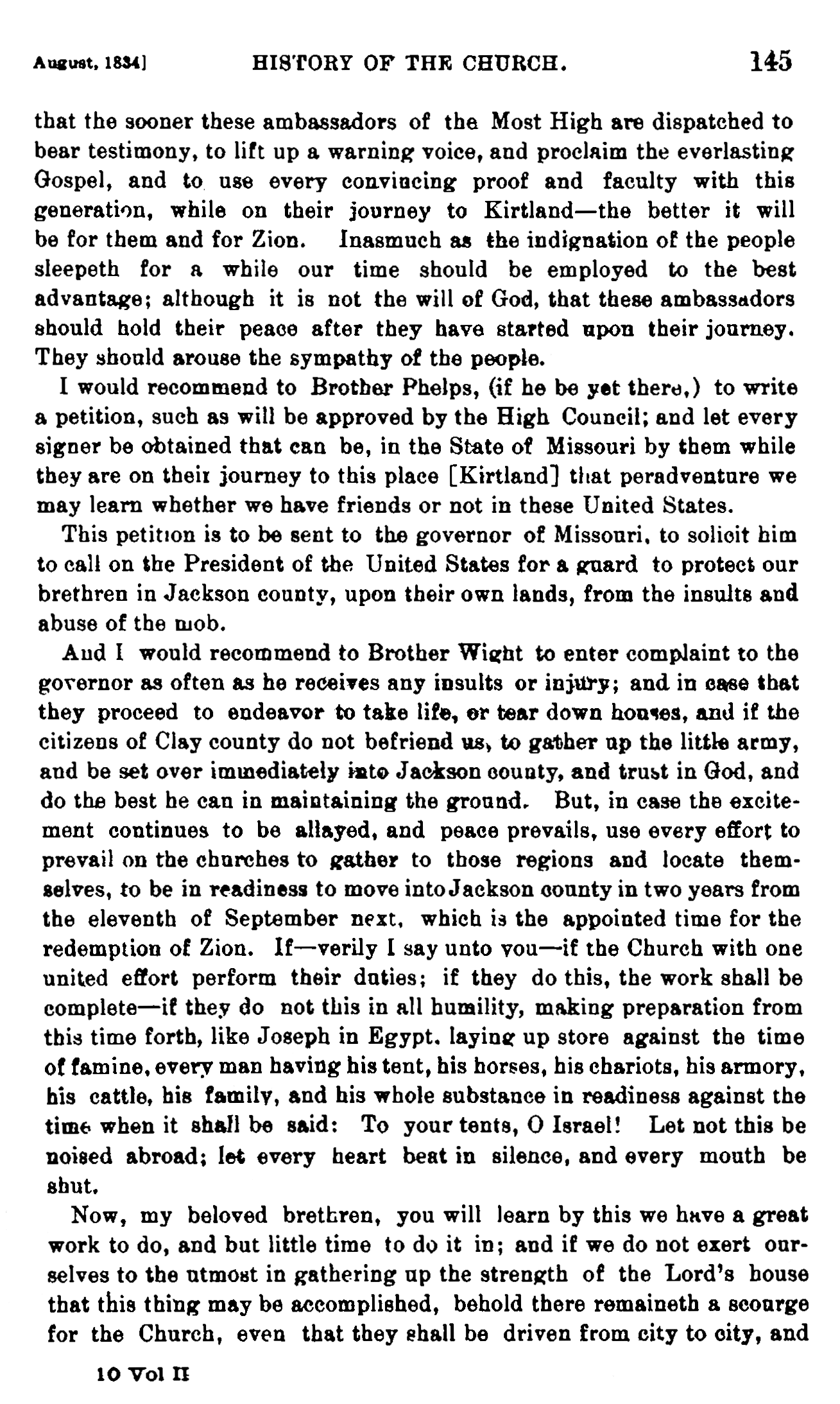 History of the Church, vol. 2, p. 145