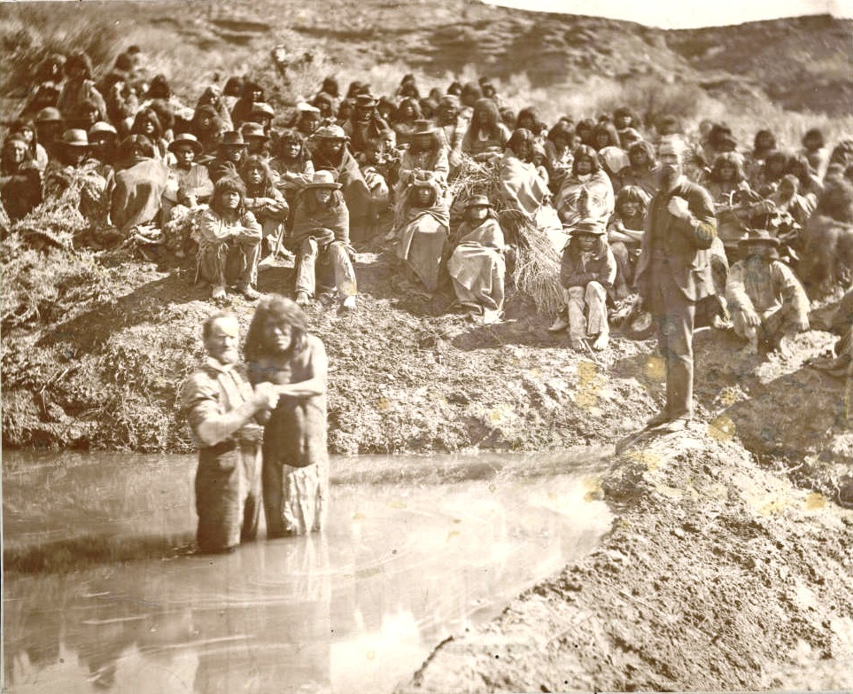 Mormons Baptizing Indians