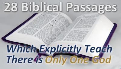 An open Bible to show passages that teach only one God
