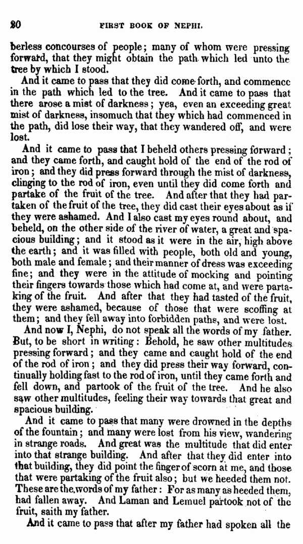 Book Of Mormon - 1 Nephi - Page 20