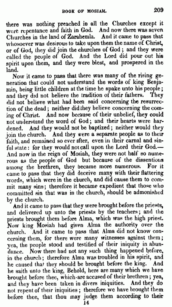Book Of Mormon - Mosiah - Page 209
