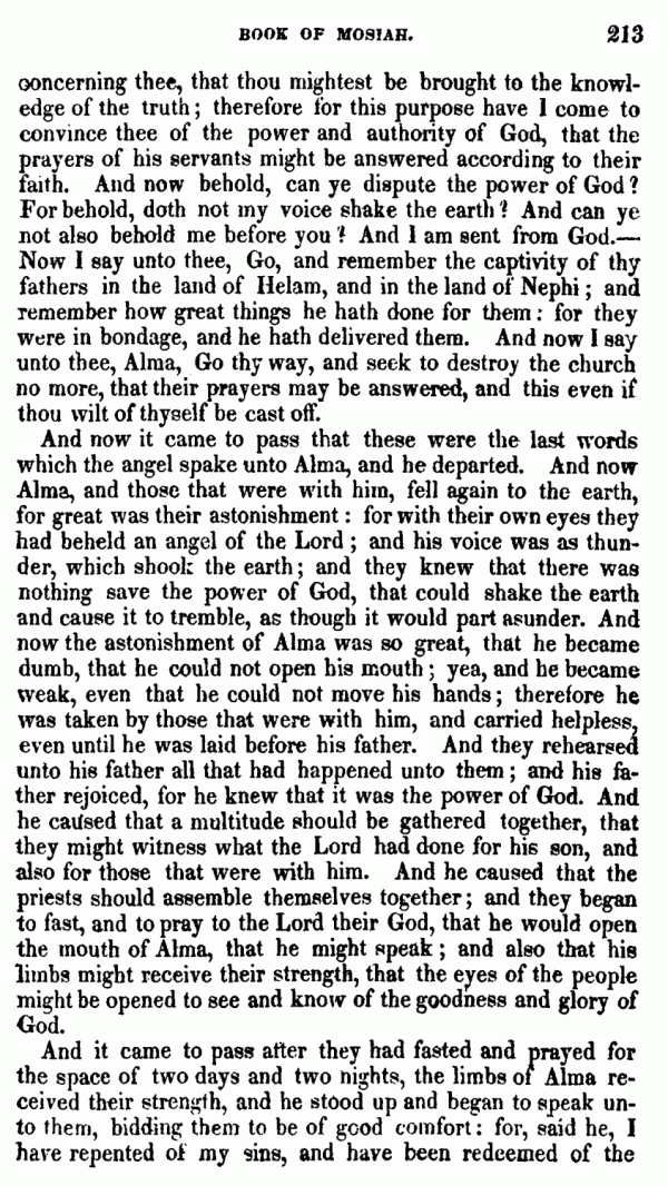 Book Of Mormon - Mosiah - Page 213