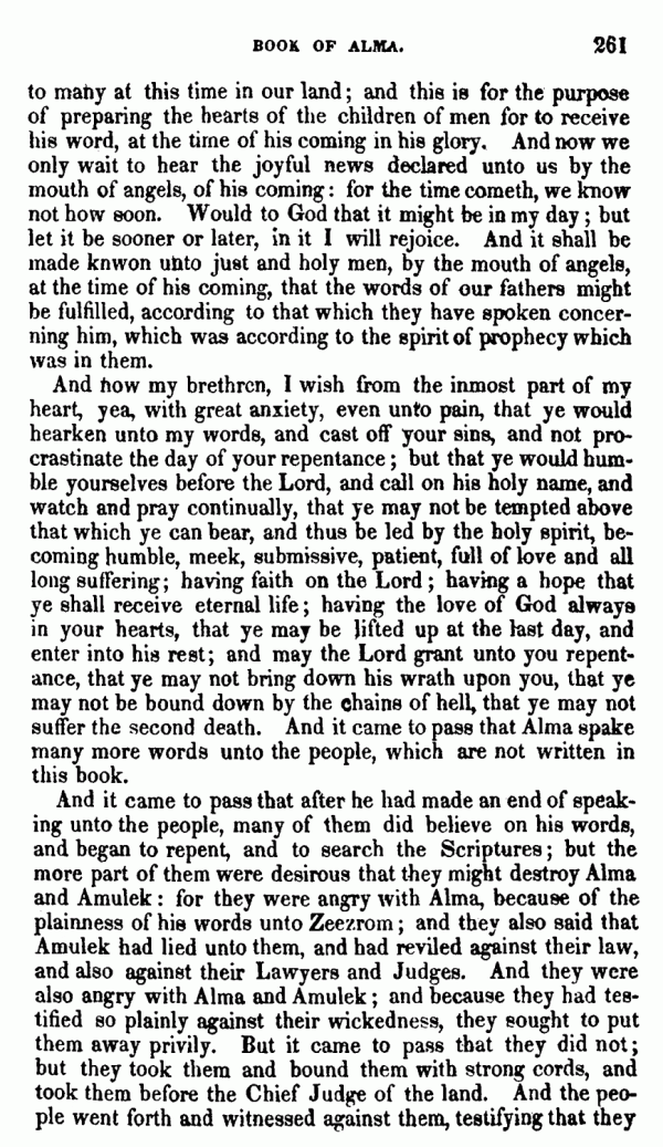 Book Of Mormon - Alma - Page 261