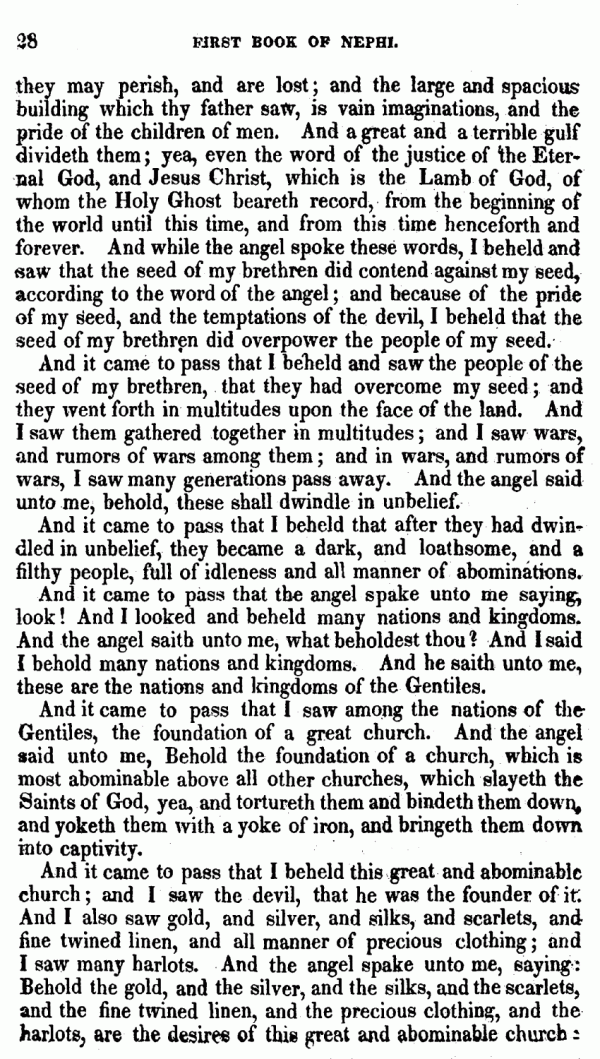 Book Of Mormon - 1 Nephi - Page 28