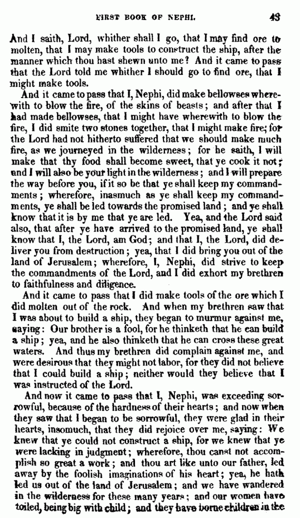 Book Of Mormon - 1 Nephi - Page 43