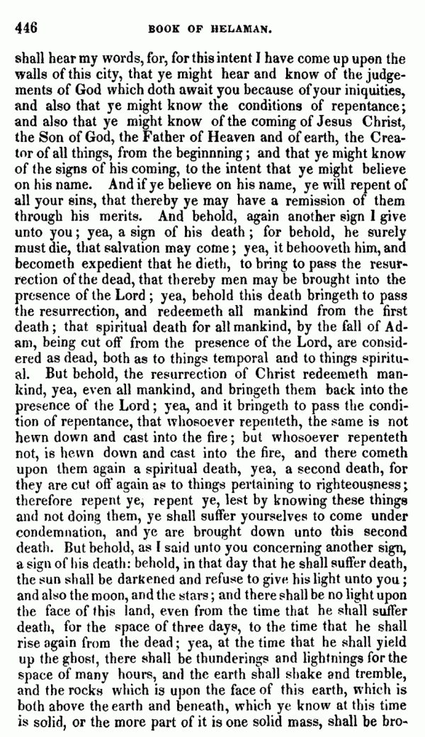 Book Of Mormon - Helaman - Page 446