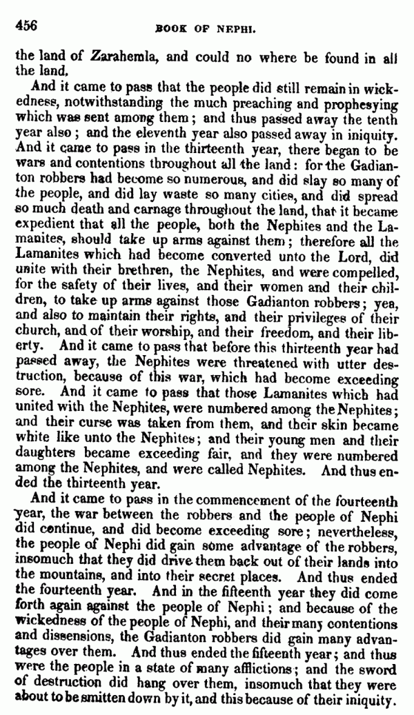 Book Of Mormon - 3 Nephi - Page 456