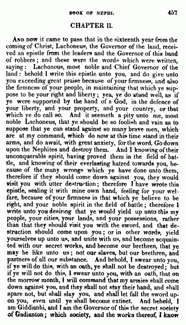 Book Of Mormon - 3 Nephi - Page 457