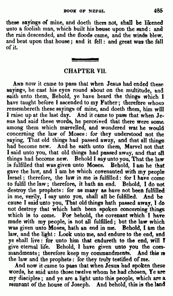 Book Of Mormon - 3 Nephi - Page 485