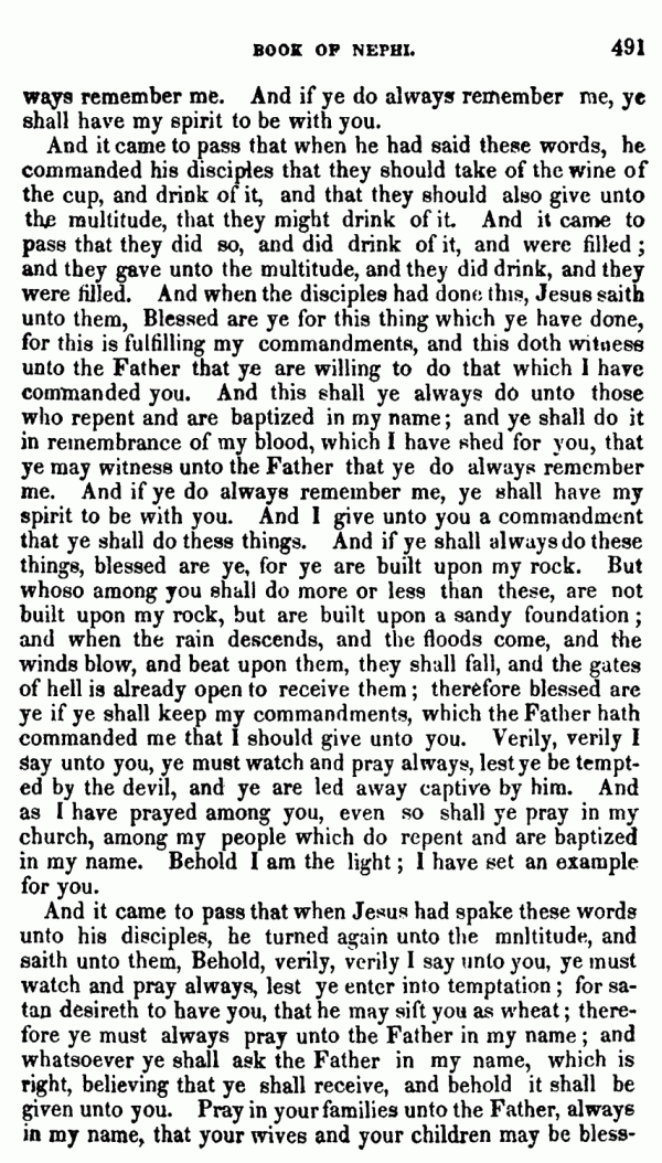 Book Of Mormon - 3 Nephi - Page 491