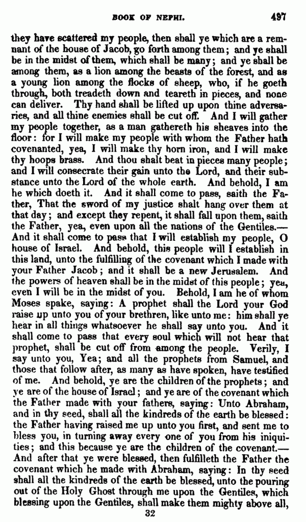 Book Of Mormon -3 Nephi - Page 497