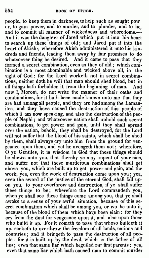 Book Of Mormon - Ether - Page 554