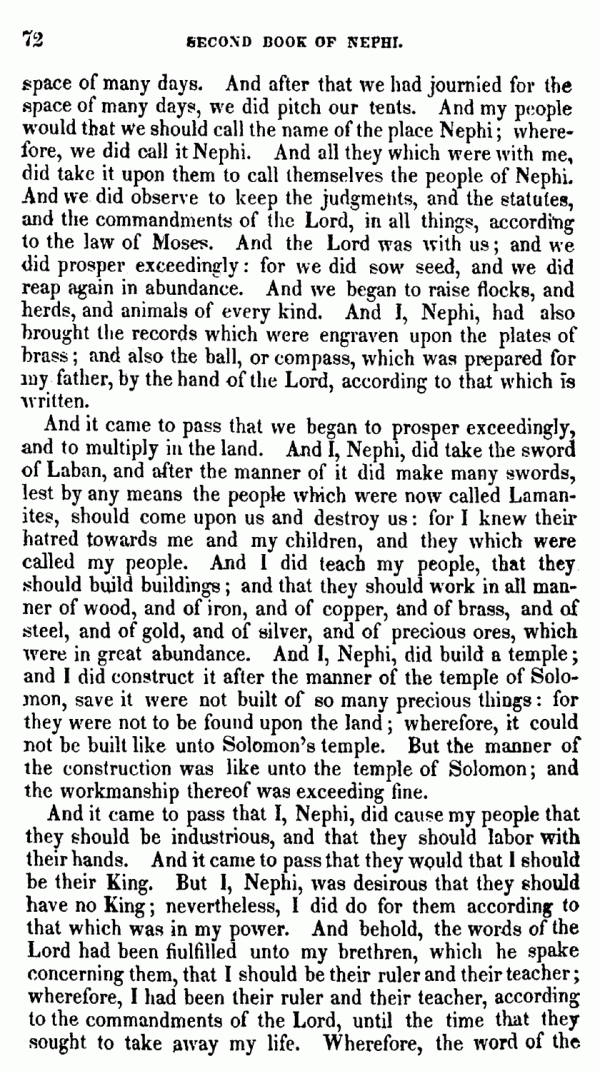 Book Of Mormon - 2 Nephi - Page 72