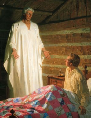 Moroni in Joseph's bedroom
