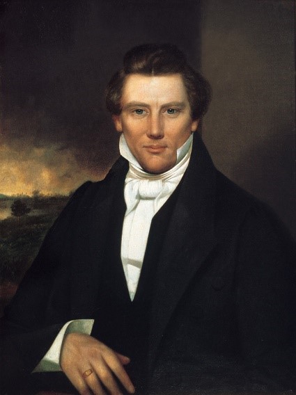 Joseph Smith portrait by unknown artist, ca. 1842