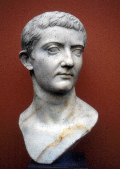 Bust of a young Tiberius, the Roman emperor, at the time of Jesus' crucifixion