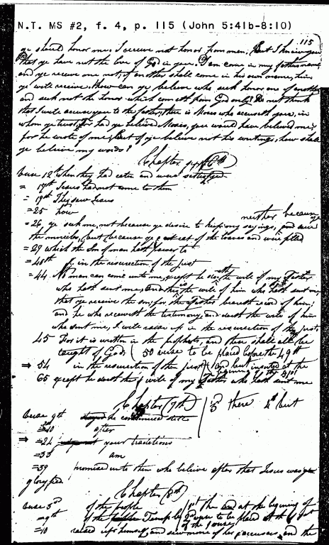 Translation Manuscript Page for JST John 5:41b - 8:10